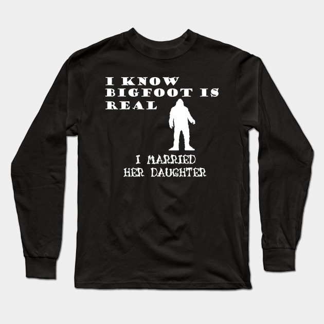 Bigfoot is Real Long Sleeve T-Shirt by NordicBadger